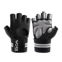Guantes Entrenamiento Con Muñequera Pesas Gym - Negro - L