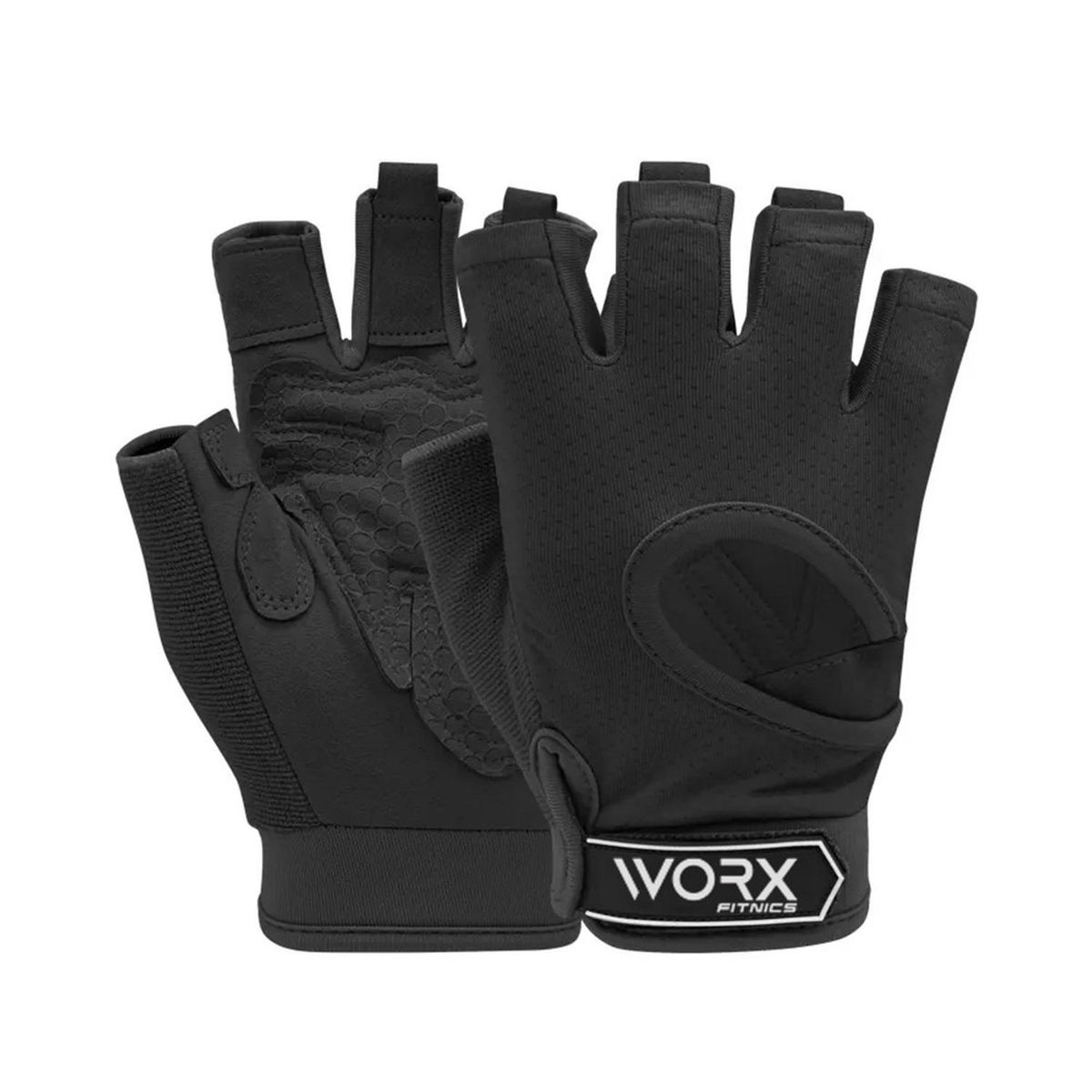 WORX - Guantes Entrenamiento Levantamiento Pesas Gym - Negro - L