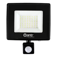 WANT - Foco Proyector De Area Led Con Sensor 50w Luz Fria