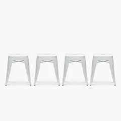 FORM DESIGN - Pack 4 Tolix Pisos Metal Blanco Form