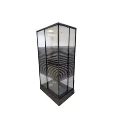 DECHAUS - Shower Door Con Receptáculo 80x120x195 Cms Black