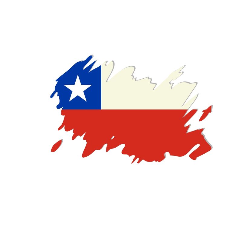 GRAVITY - Sticker Bandera Chile Calcomanía Decorativa Vinil Adhesivo