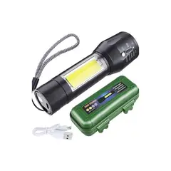 GENERICO - Linterna Largo Alcance Recargable USB Impermeable