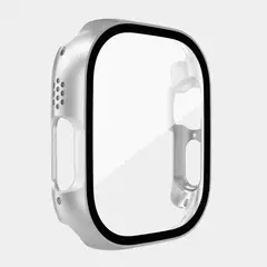 FOXYSMART - Carcasa para Apple Watch Ultra GLASS ULTRA 49mm - Silver