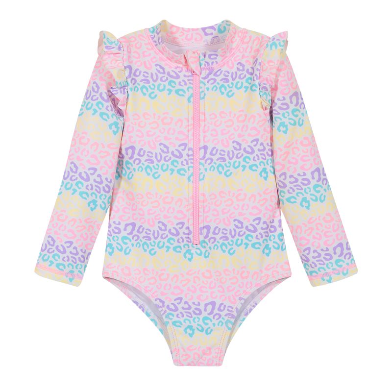 H2O WEAR - Traje de Baño Bebe Niña Entero UV50+ Blanco M/Larga H2O WEAR