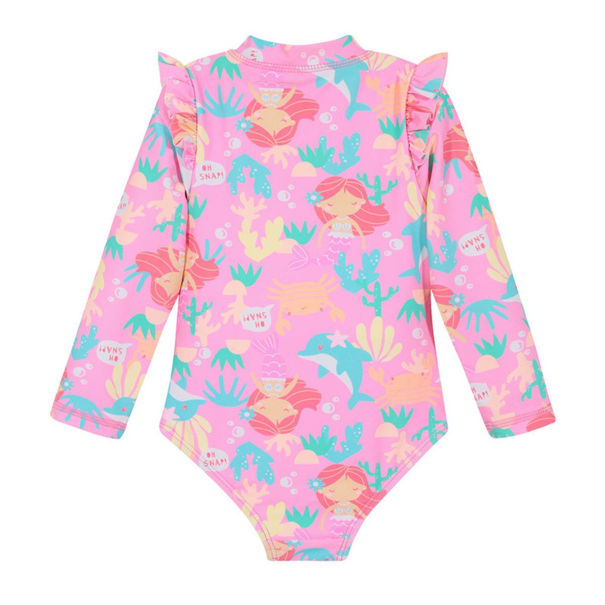 H2O WEAR - Traje de Baño Bebe Niña Entero UV50+ H2O Wear Rosado M/Larga H2O WEAR