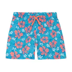 H2O WEAR - Traje de Baño Short Niño Turquesa Estampado
