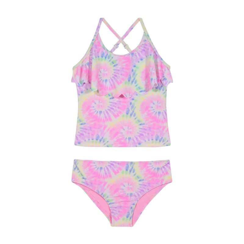 H2O WEAR - Traje de Baño Niña Tankini UV30+ H2O Wear Coral Vuelo Laser H2O WEAR