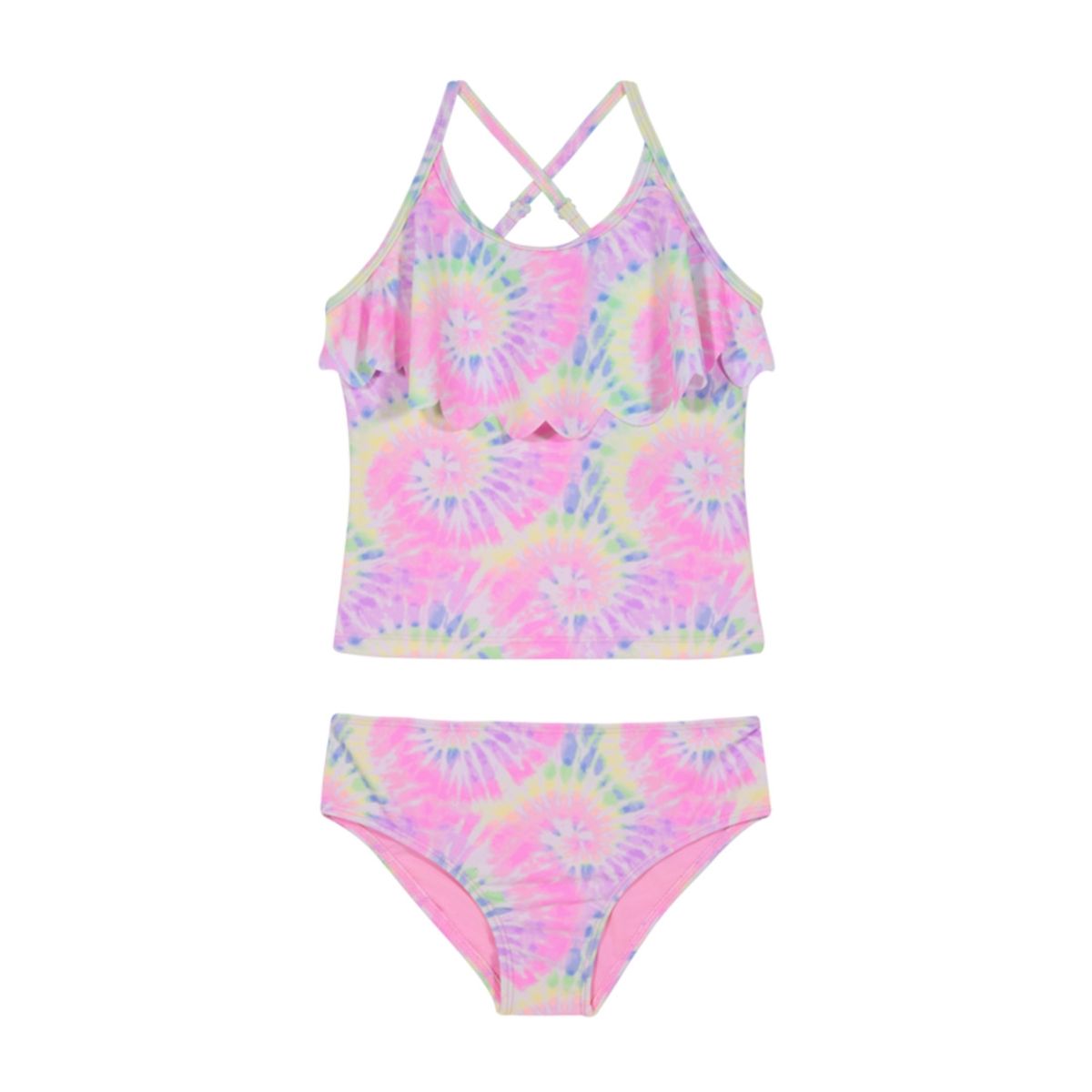 H2O WEAR - Traje de Baño Niña Tankini UV30+ H2O Wear Coral Vuelo Laser H2O WEAR