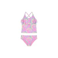 Traje de Baño Niña Tankini UV30+ Coral Vuelo Laser