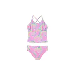 H2O WEAR - Traje de Baño Niña Tankini UV30+ Coral Vuelo Laser