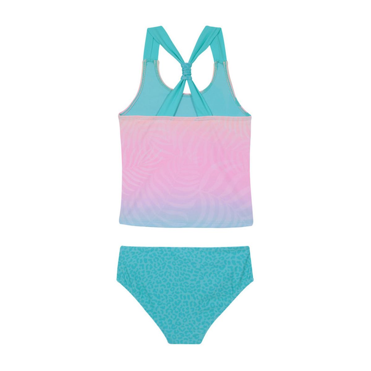 H2O WEAR - Traje de Baño Niña Tankini UV30+ H2O Wear Verde Top Sublimado H2O WEAR