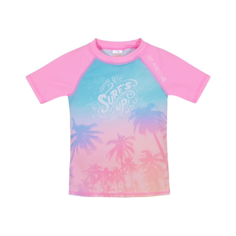 H2O WEAR - Polera Niña UV50+ H2O Wear Rosada M/Corta H2O WEAR