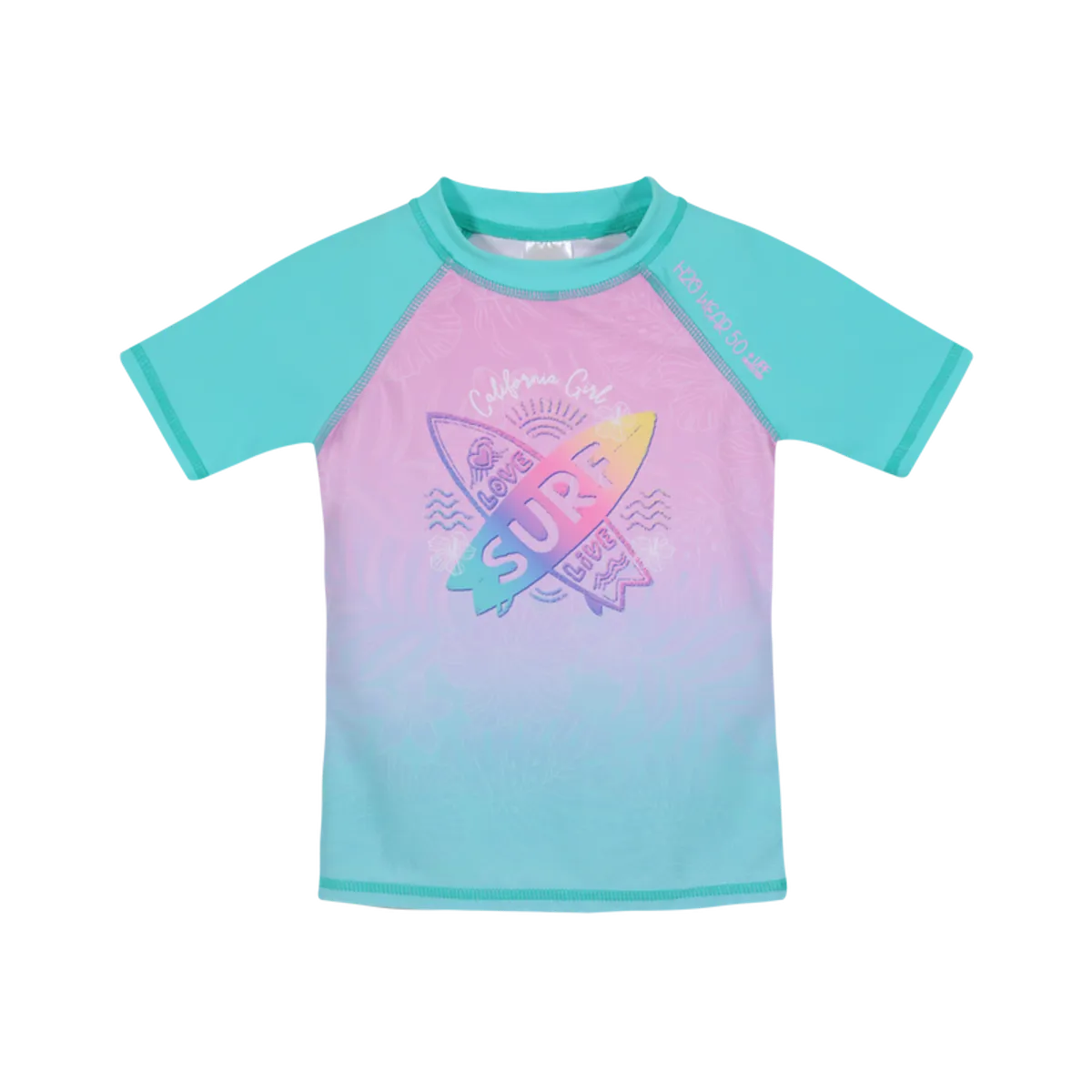 H2O WEAR - Polera Niña UV50+ H2O Wear Verde M/Corta H2O WEAR