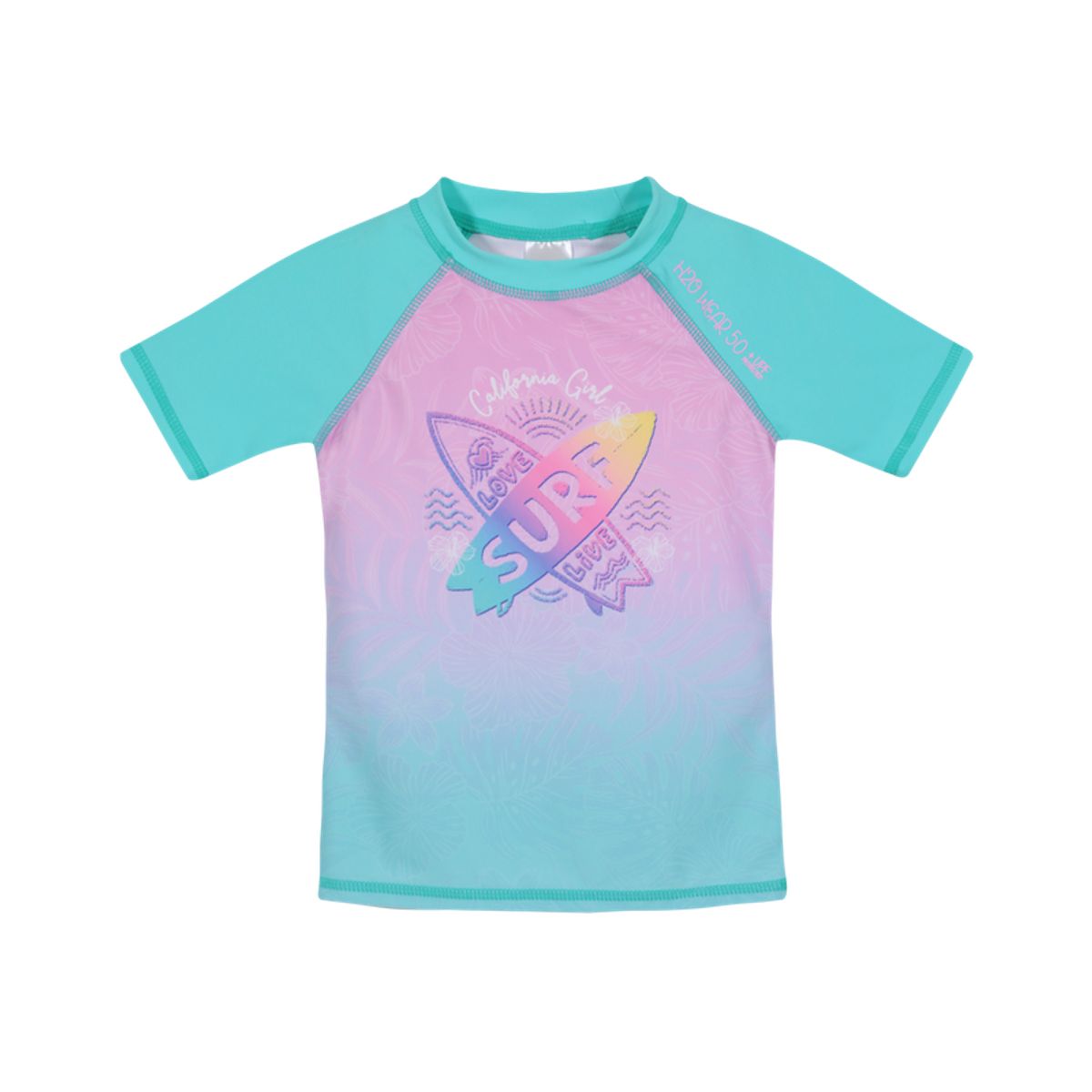 H2O WEAR - Polera Niña UV50+ H2O Wear Verde M/Corta H2O WEAR