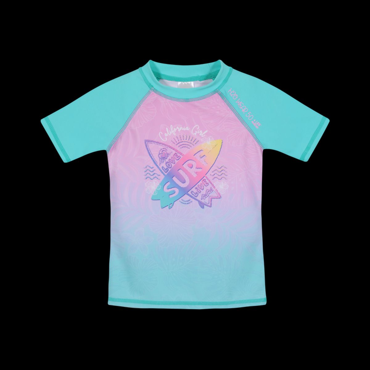 H2O WEAR - Polera Niña UV50+ H2O Wear Verde M/Corta H2O WEAR