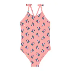 H2O WEAR - Traje de Baño Niña Entero UV30+ Folia Coral