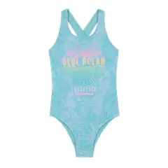 H2O WEAR - Traje de Baño Niña Entero UV30+ Turquesa