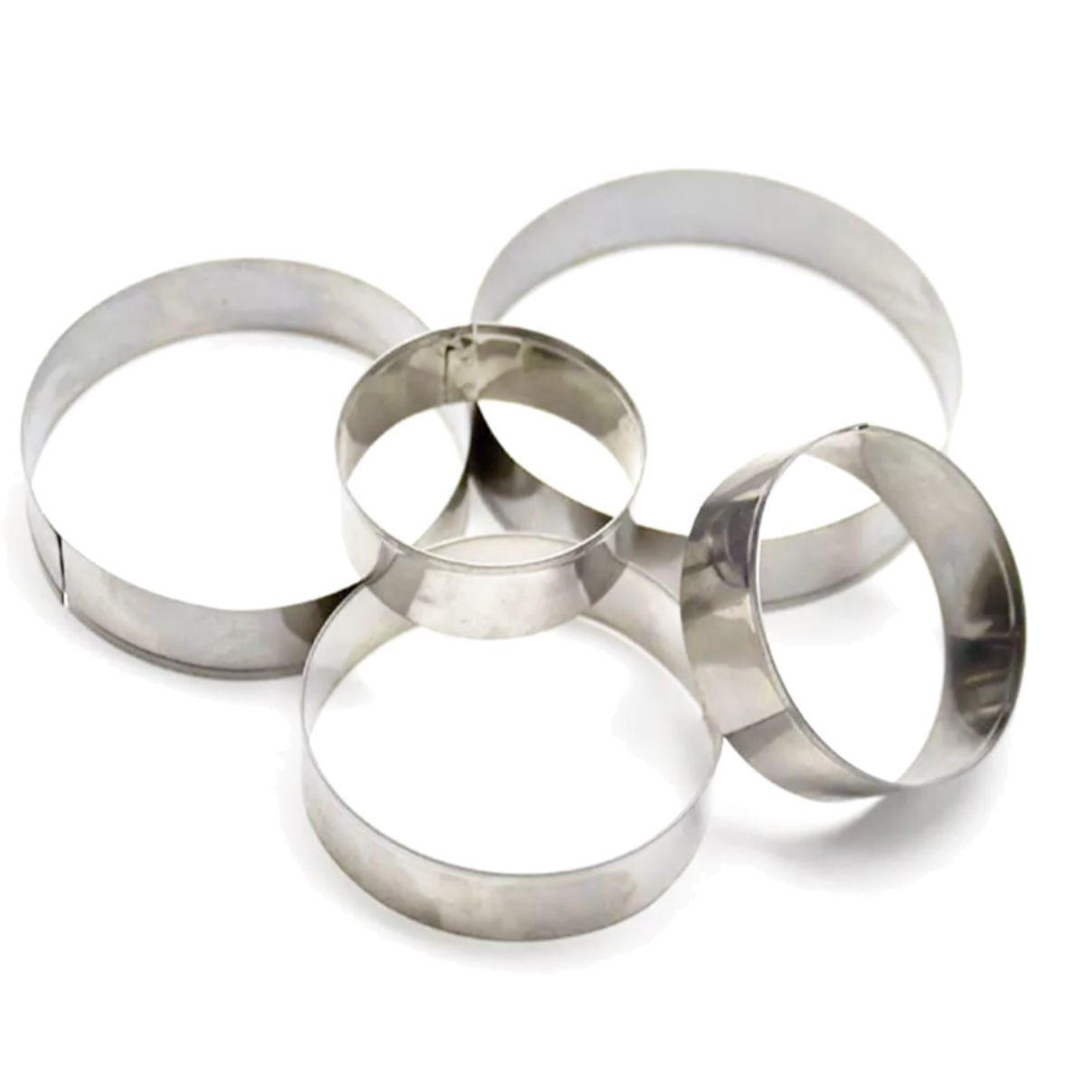 GENERICO - Set 5 Cortador Redondo Circular Galleta Fondant Reposteria