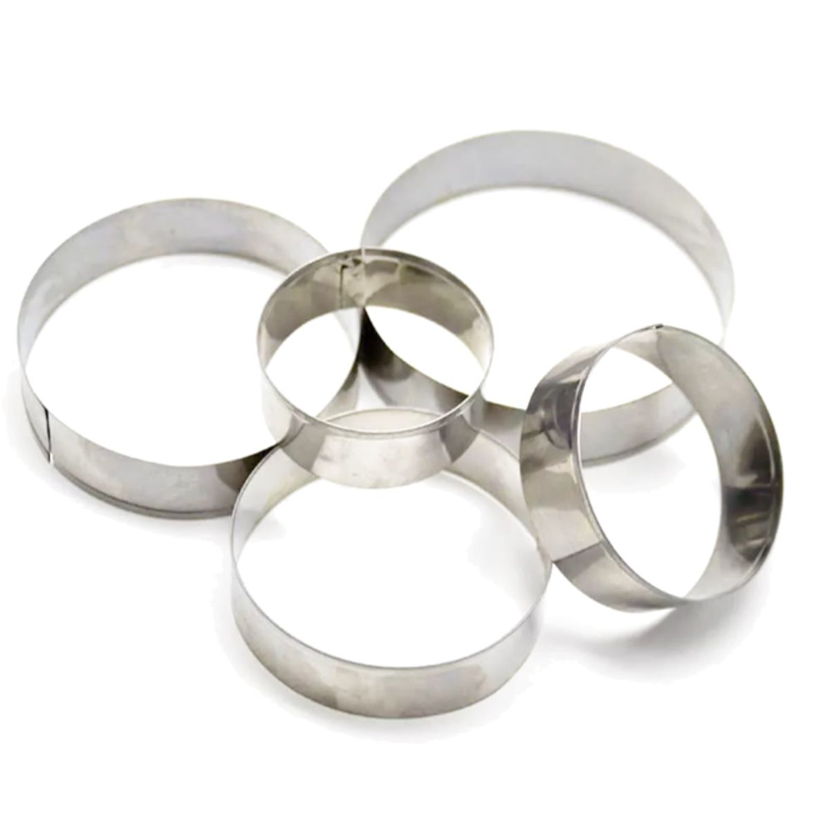 GENERICO - Set 5 Cortador Redondo Circular Galleta Fondant Reposteria