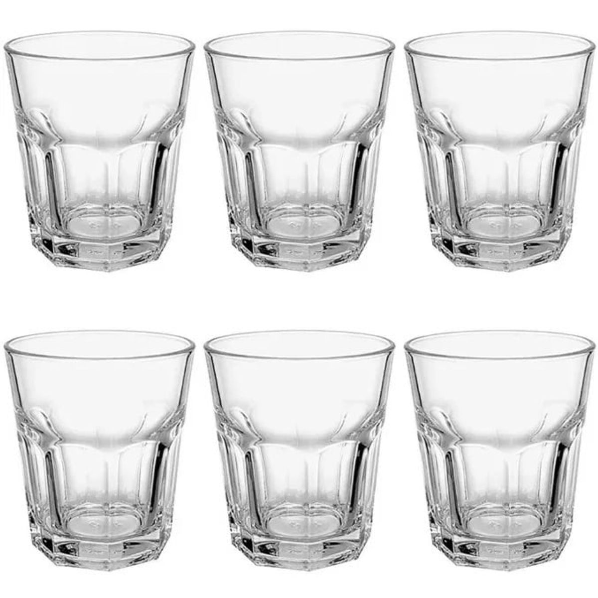 GENERICO - Set 6 Vasos Shot Tequila Cortos Vidrio Multiusos