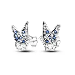 SILVER HEART - Aros Mariposa Y Circones Coloridos En Plata 925