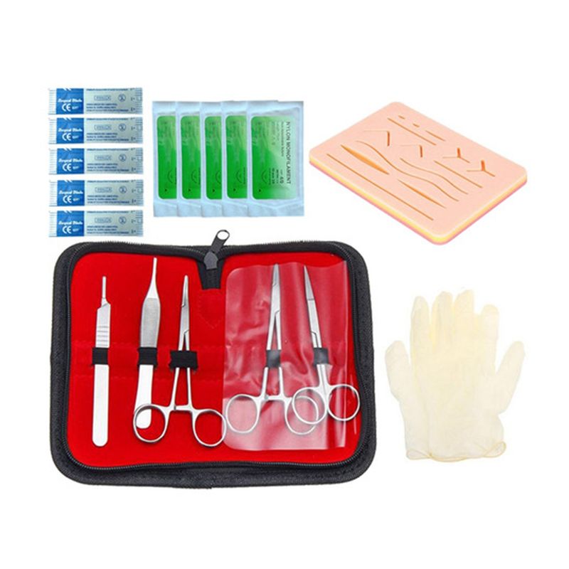 GENERICO - Kit De Practica De Sutura 3 Capas 14 Cortes Todo Incluido