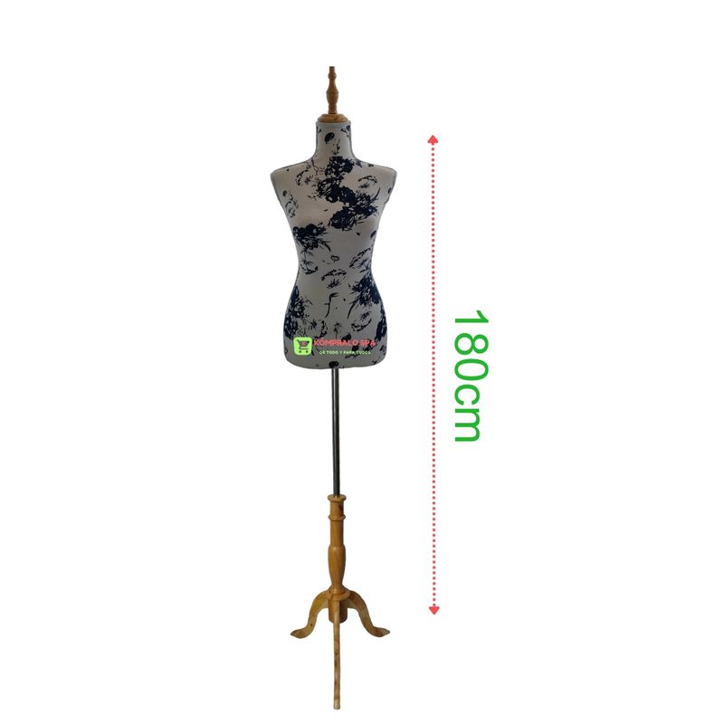 GENERICO - Torso Maniqui Dama Con Pedestal Para Sastre Costura Modista