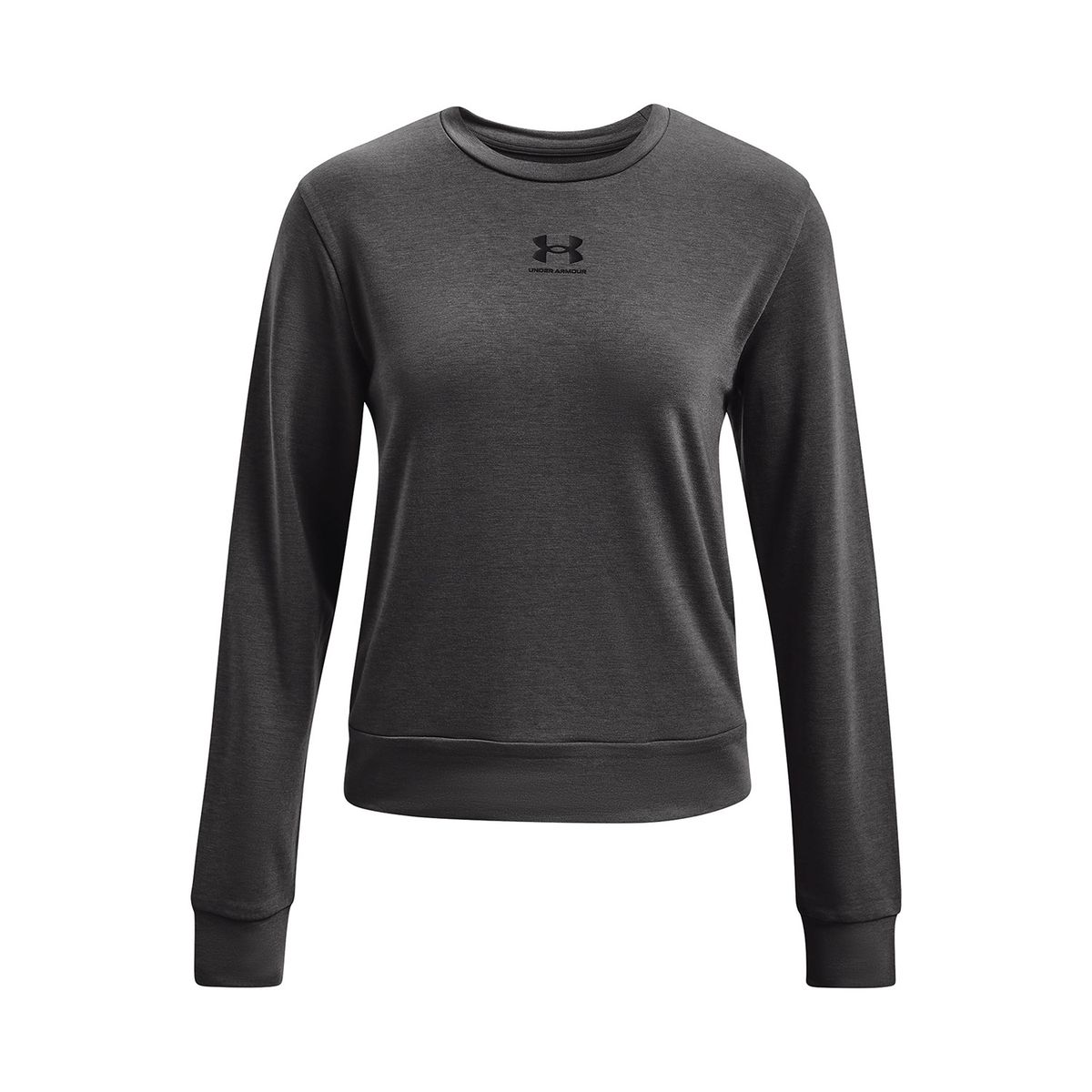 UNDER ARMOUR - Polerón Mujer Rival Terry Crew Gris UNDER ARMOUR