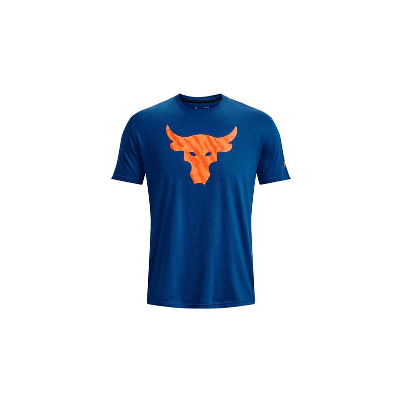 UNDER ARMOUR - Camiseta Hombre UA Pjt Rock Brahma B Azul UNDER ARMOUR