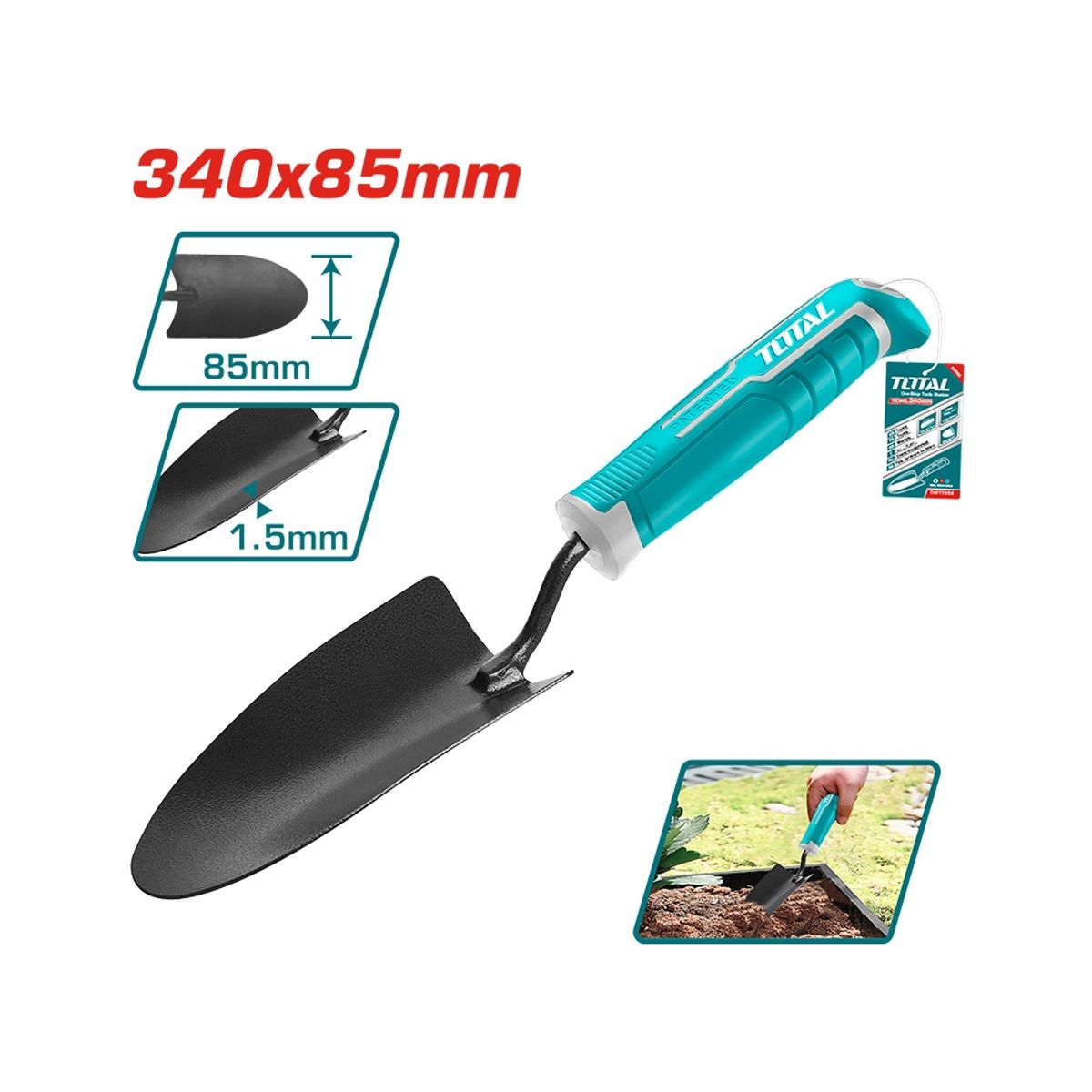 TOTAL TOOLS - Mini Pala para Jardín TOTAL