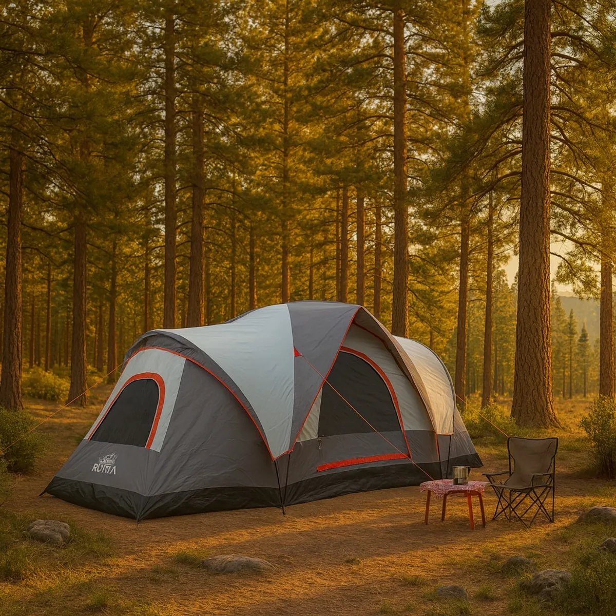 RUTTA - Carpa 6 Personas Rutta Camping Outdoor Gris