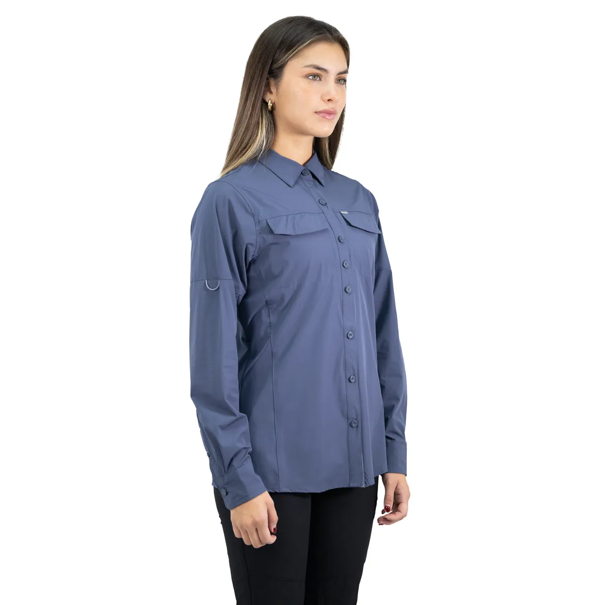 HARDWORK - Camisa HW Antakari Spandex Mujer Azul