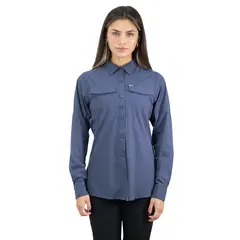 HARDWORK - Camisa Hw Antakari Spandex Mujer Azul