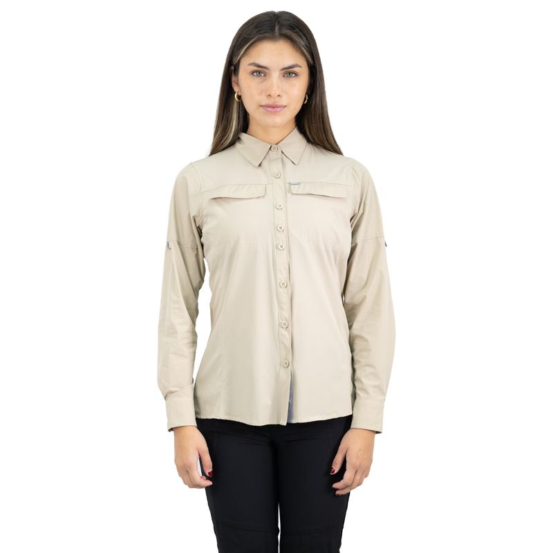 HARDWORK - Camisa Hw Antakari Spandex Mujer Beige