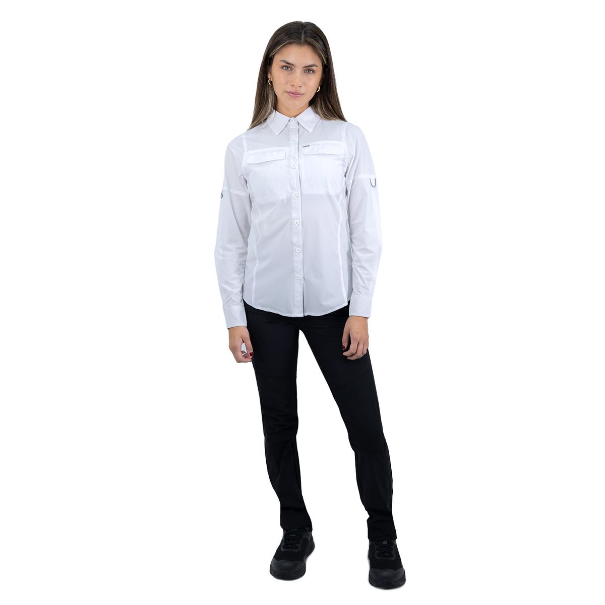 HARDWORK - Camisa HW Antakari Spandex Blanca Mujer