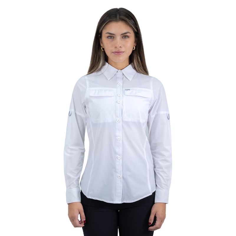 HARDWORK - Camisa Hw Antakari Spandex Blanca Mujer