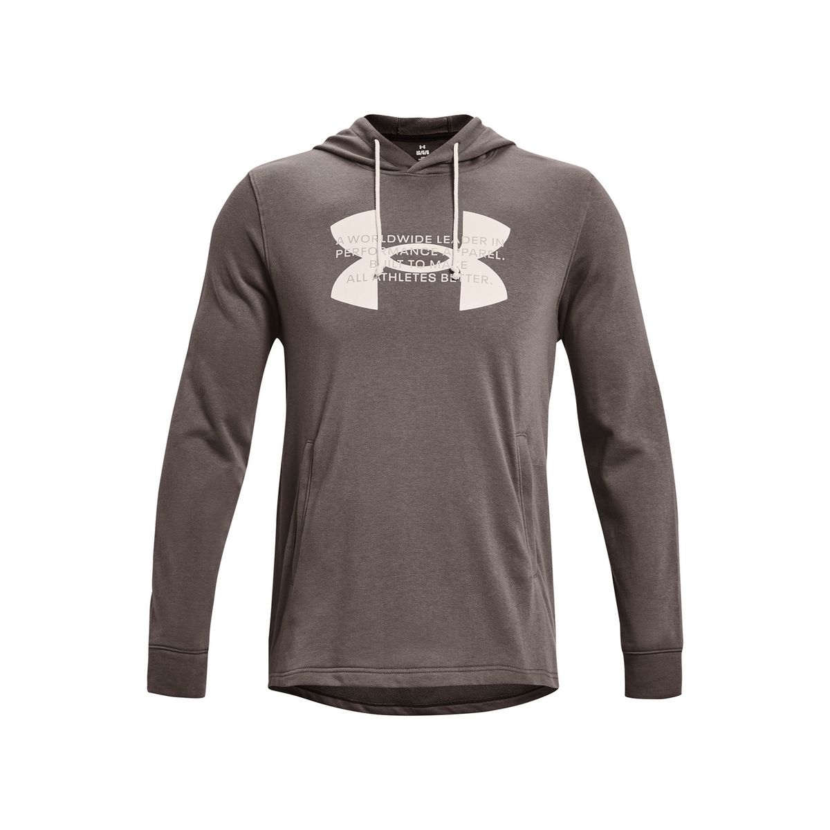 UNDER ARMOUR - Polerón Buzo Hombre Rival Terry Logo Hod Café UNDER ARMOUR