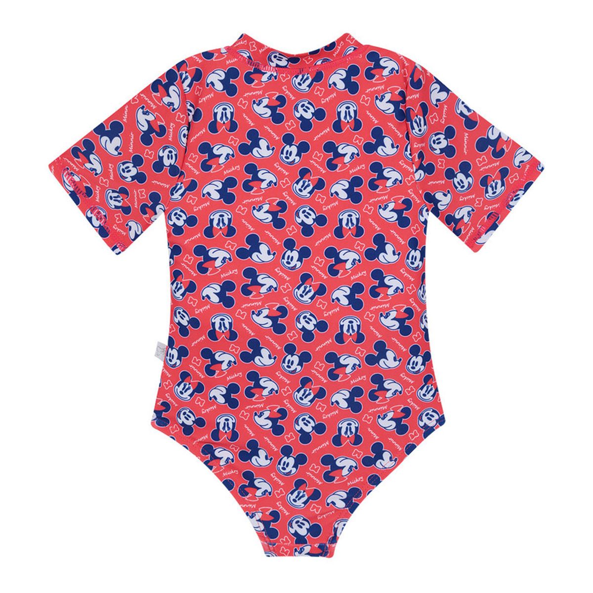 DISNEY - Traje de Baño Bebe Niña Entero UV50+ Disney Minnie Rojo M/Corta DISNEY