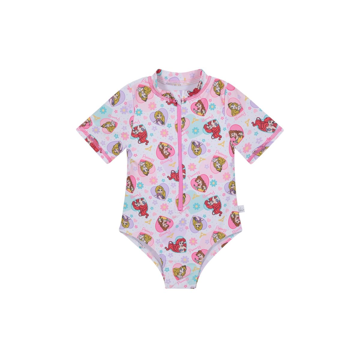 DISNEY - Traje de Baño Bebe Niña Entero Disney Princesa Blanco M/Corta DISNEY