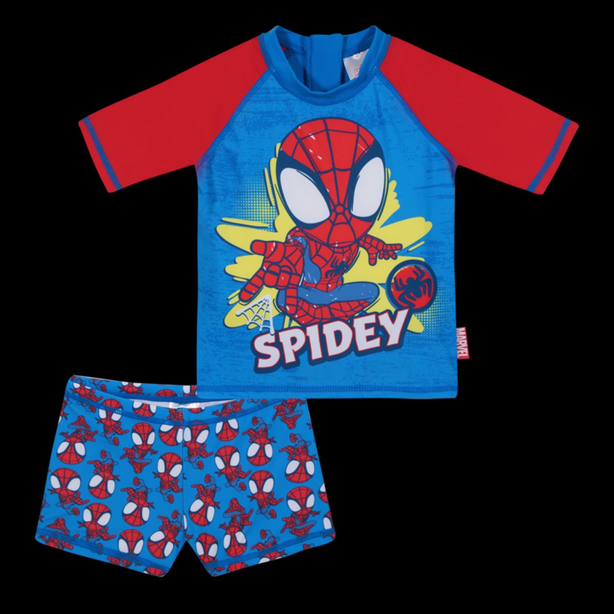 DISNEY - Traje de Baño Bebe Niño Set UV UV50+ Disney Spidey Azul M/Corta DISNEY