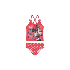 DISNEY - Traje de Baño Niña Tankini Minnie Rojo