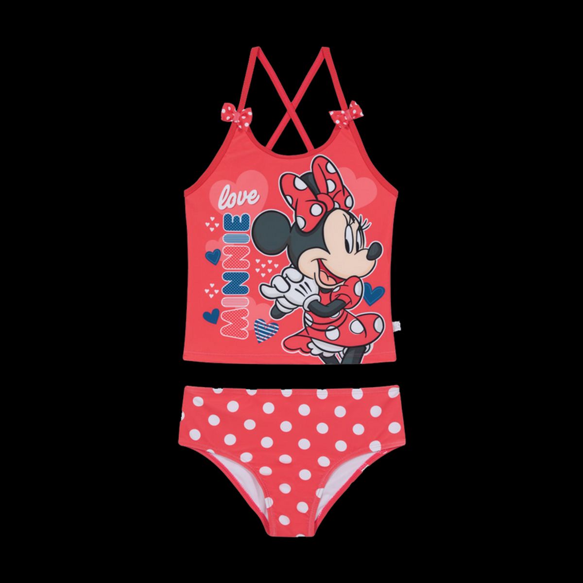 DISNEY - Traje de Baño Niña Tankini Disney Minnie Rojo DISNEY