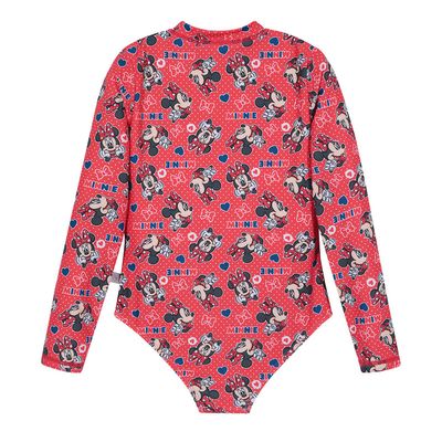Imagen 2 del producto Traje de Baño Niña Entero UV50+ Minnie Rojo M/Larga