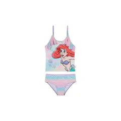 DISNEY - Traje de Baño Niña Tankini Princesas Rosado C/Vuelos