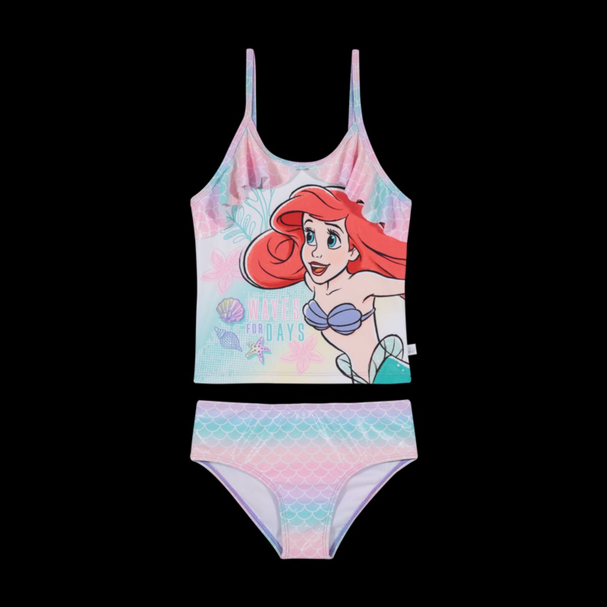 DISNEY - Traje de Baño Niña Tankini Disney Princesas Rosado C/Vuelos DISNEY