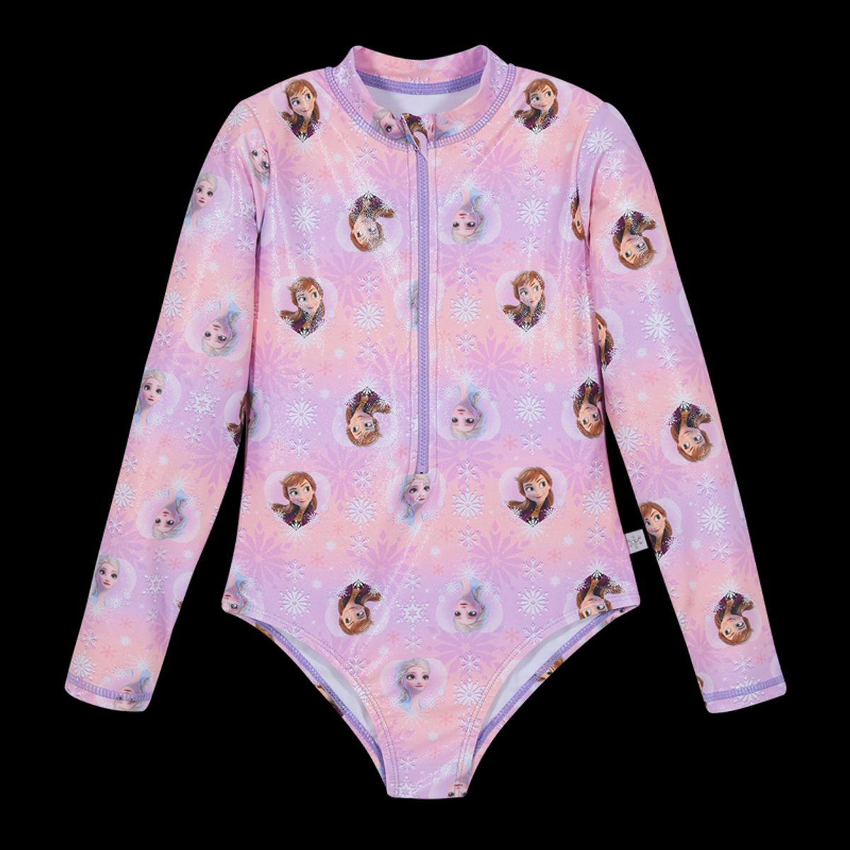 DISNEY - Traje de Baño Niña Entero UV50+ Disney Frozen Coral M/Larga DISNEY