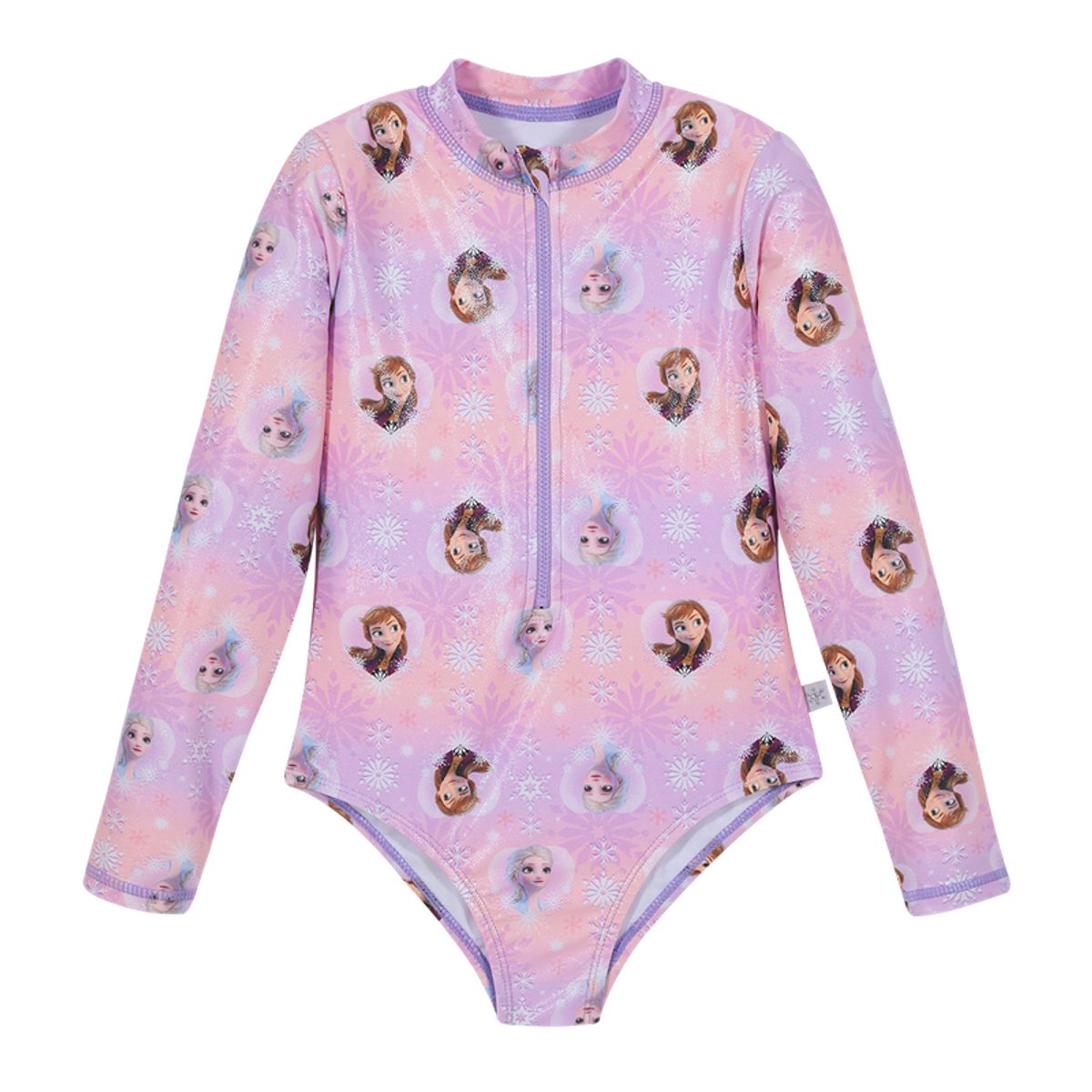 DISNEY - Traje de Baño Niña Entero UV50+ Disney Frozen Coral M/Larga DISNEY