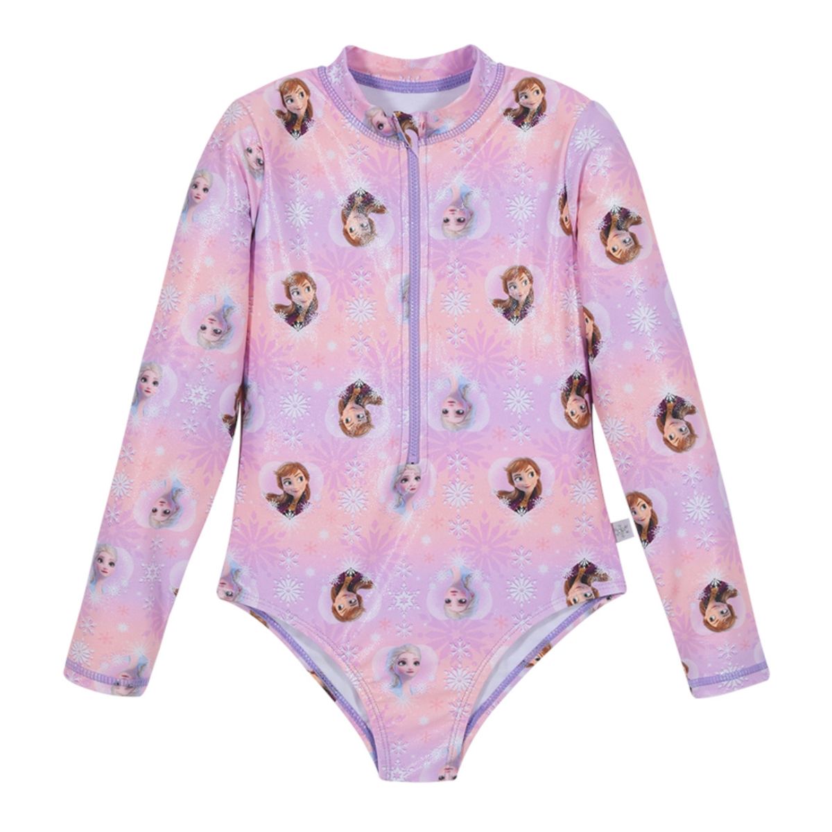 DISNEY - Traje de Baño Niña Entero UV50+ Disney Frozen Coral M/Larga DISNEY