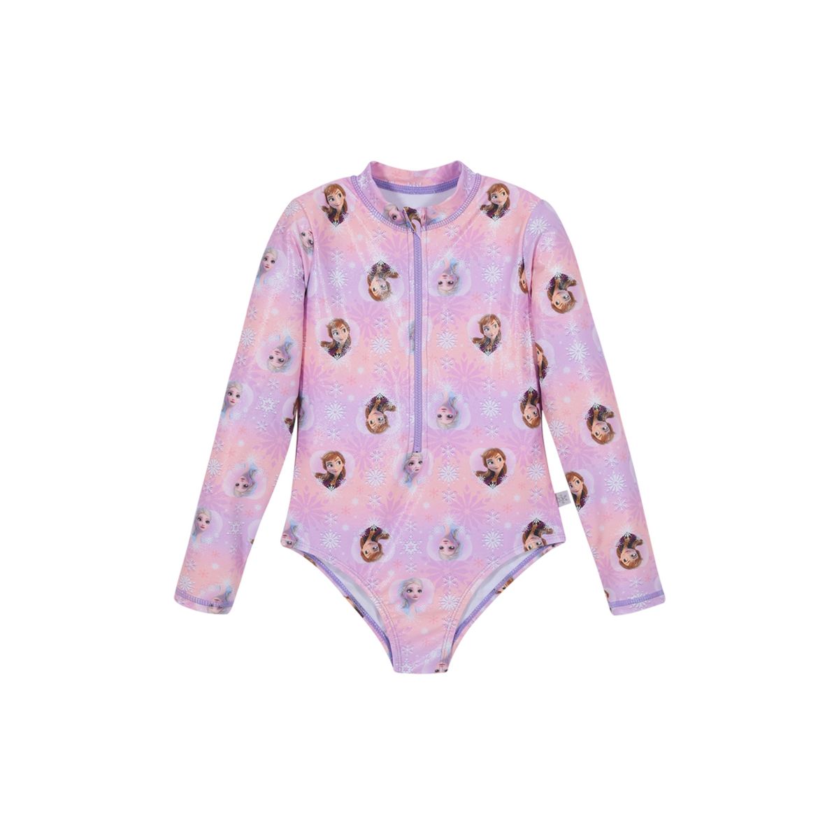 DISNEY - Traje de Baño Niña Entero UV50+ Disney Frozen Coral M/Larga DISNEY